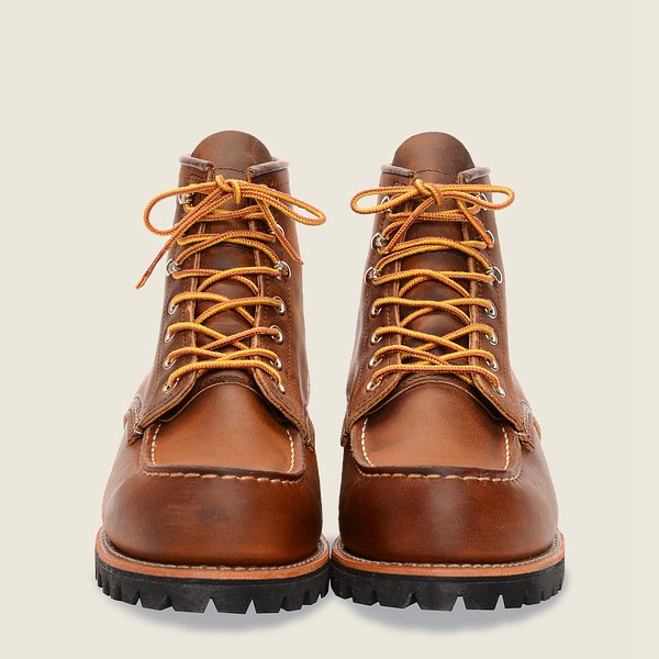 Red Wing Heritage Bot Erkek - Roughneck - 6-Inchr Rough & Tough Deri - Kahverengi - 39WFGUVIB